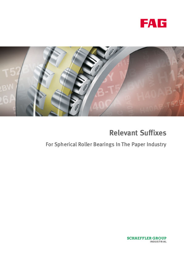 Relevant Suffixes For Spherical Roller Bearings In The Paper Industry