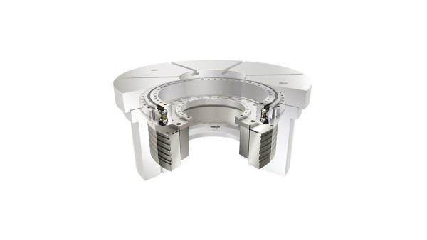 Rotary table with RKI torque motor